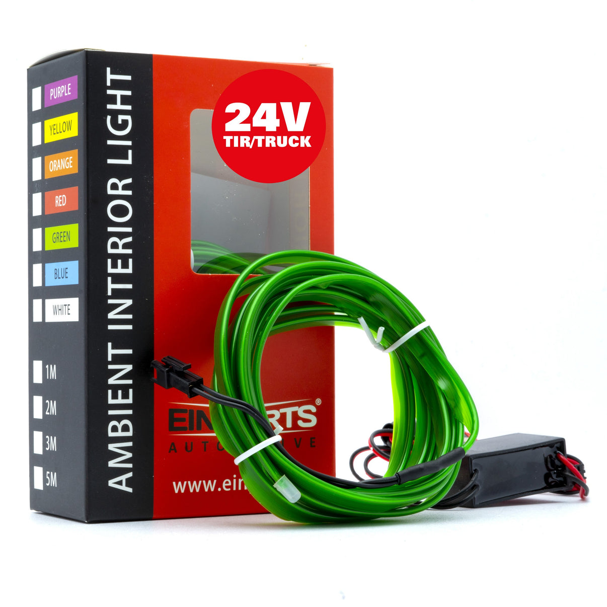 Ambient LED-belysning – Grön – 24V – 3000 (300cm)
