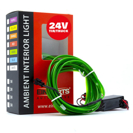 Ambient LED-belysning – Grön – 24V – 3000 (300cm)