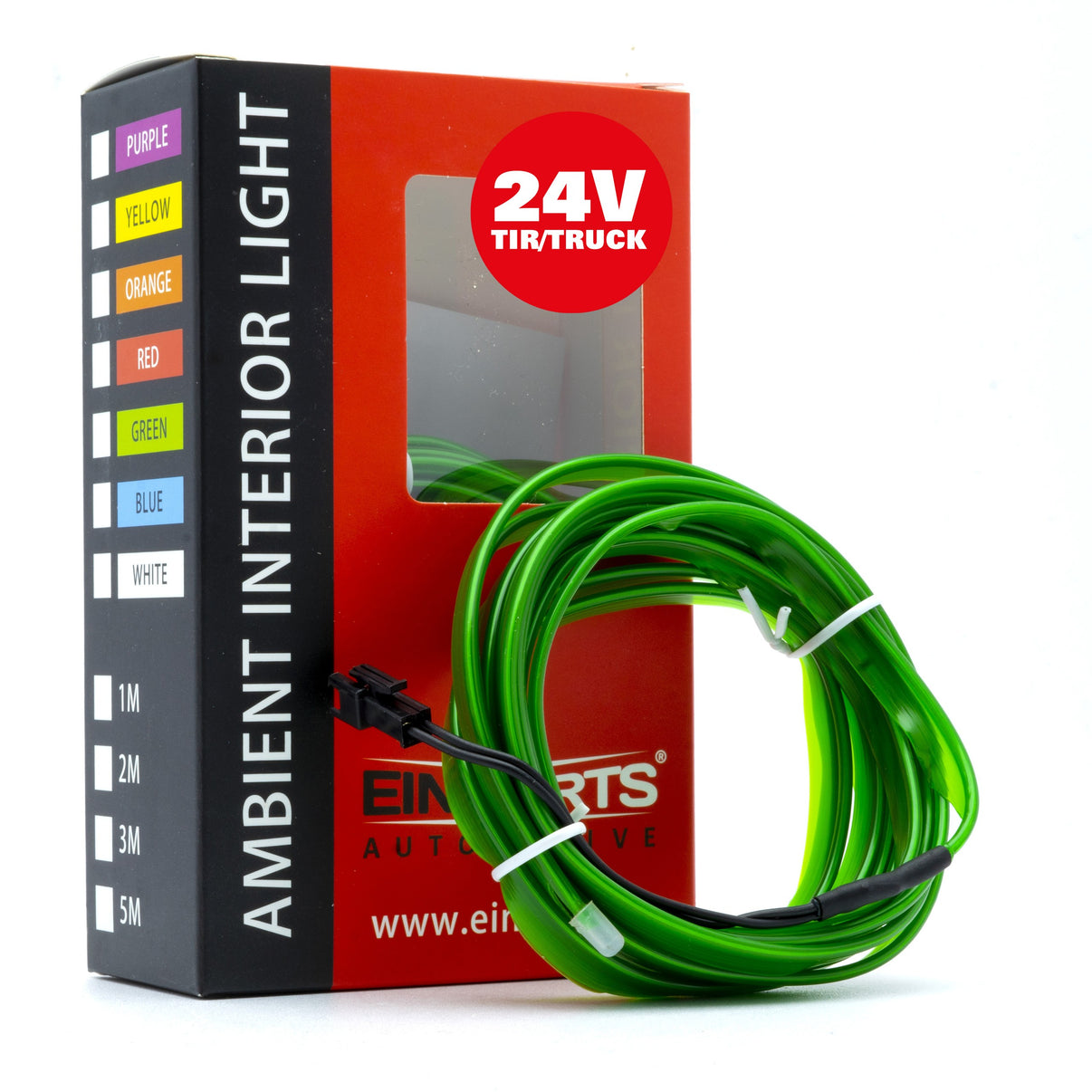 Ambient LED-belysning – Grön – 24V – 3000 (300cm)