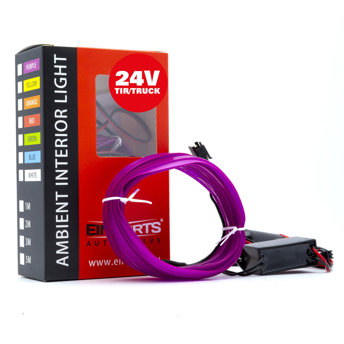Ambient LED-belysning – Lila – 24V – 3000 (300cm)