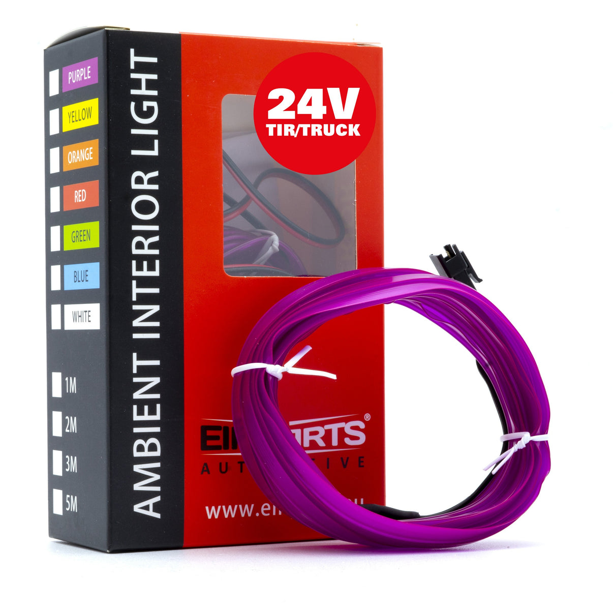 Ambient LED-belysning – Lila – 24V – 3000 (300cm)