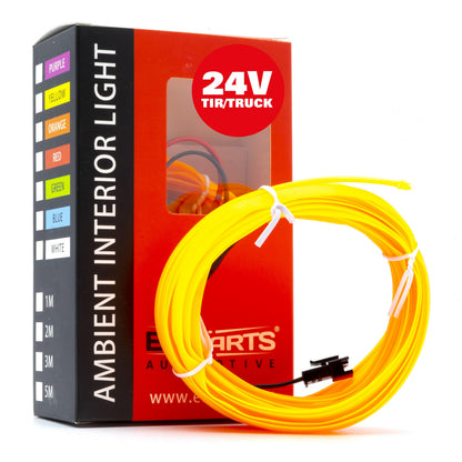 Ambient LED-belysning – Bursztynowy – 24V – 5000 (500cm)