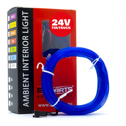 Ambient LED-belysning – Blå – 24V – 5000 (500cm)