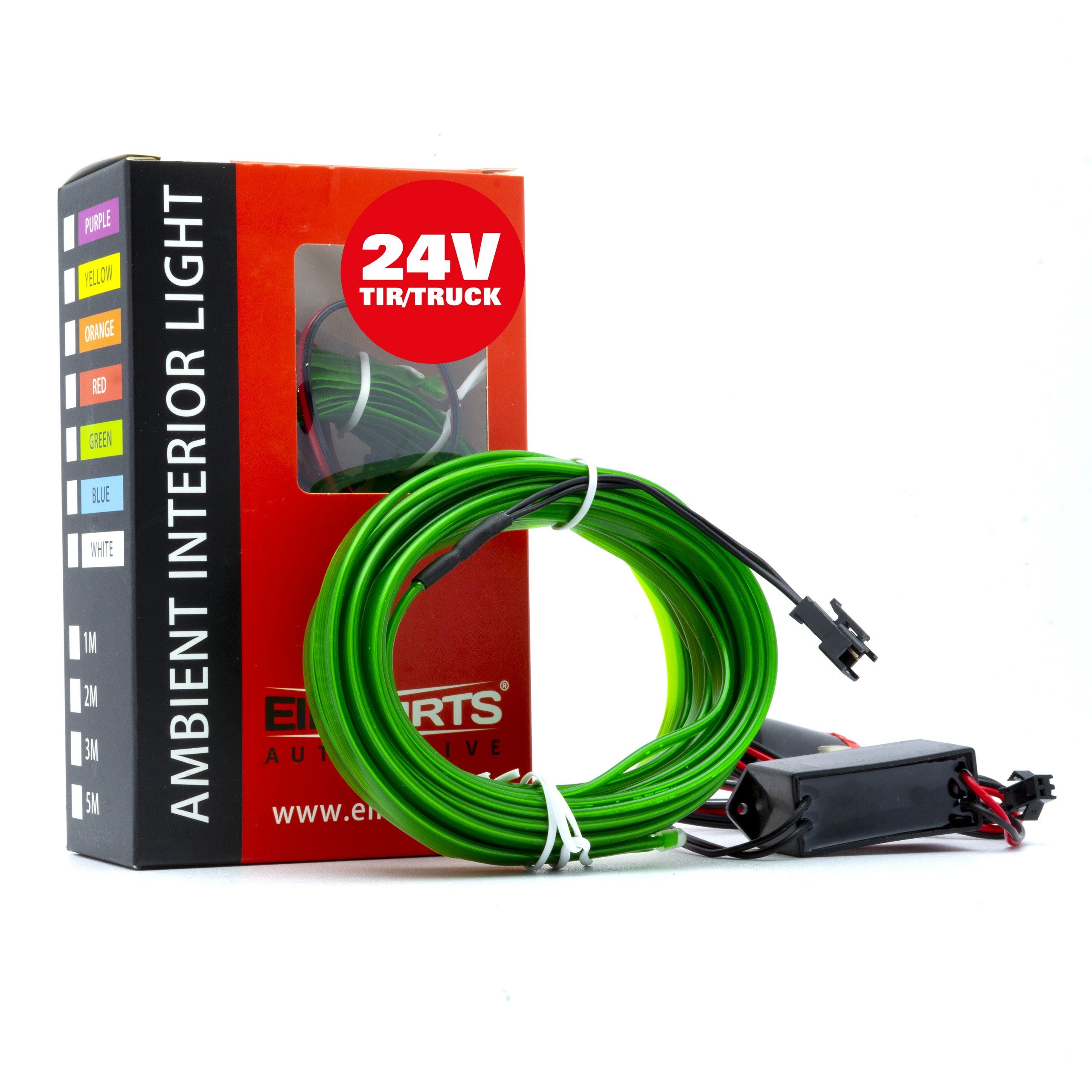 Ambient LED-belysning – Grön – 24V – 5000 (500cm)