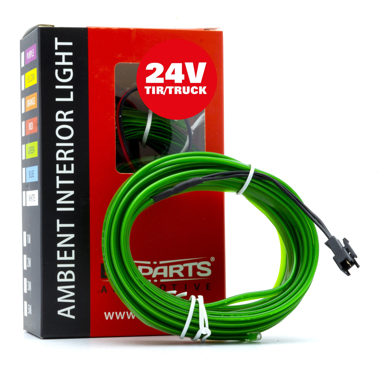 Ambient LED-belysning – Grön – 24V – 5000 (500cm)