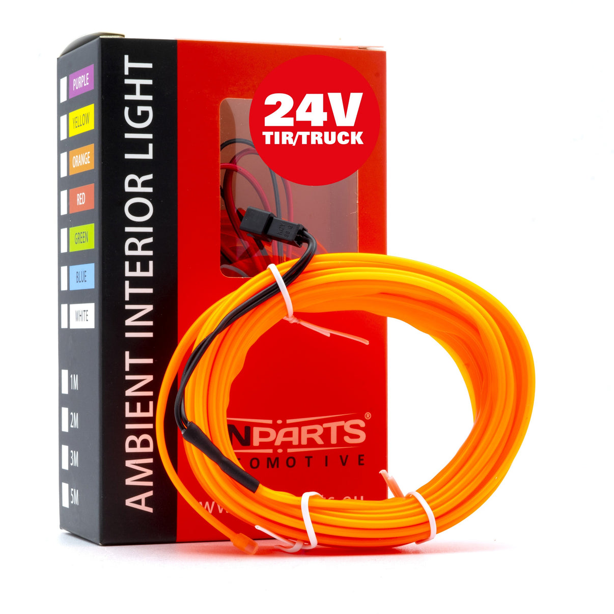 Ambient LED-belysning – Orange – 24V – 5000 (500cm)