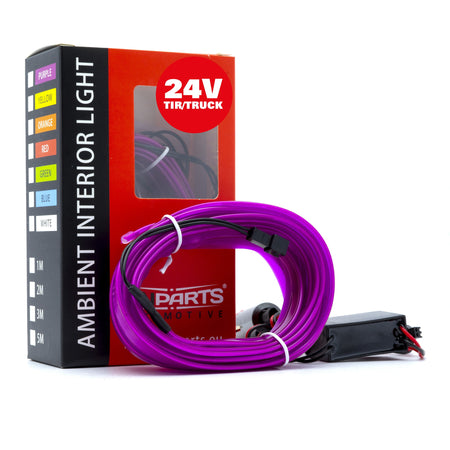 Ambient LED-belysning – Lila – 24V – 5000 (500cm)