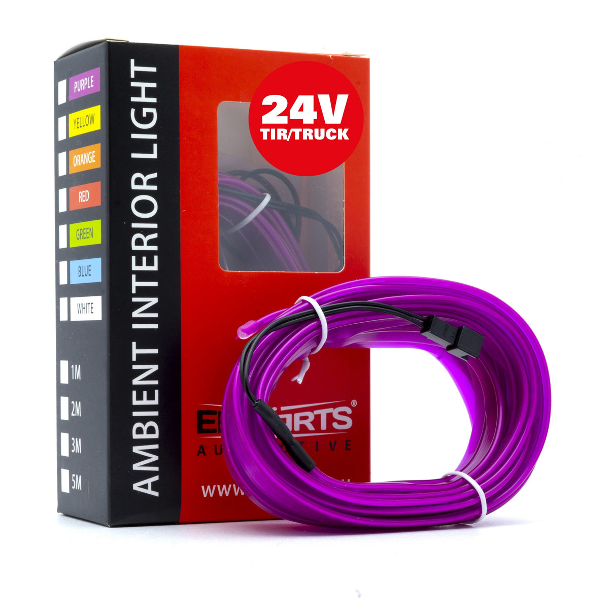 Ambient LED-belysning – Lila – 24V – 5000 (500cm)