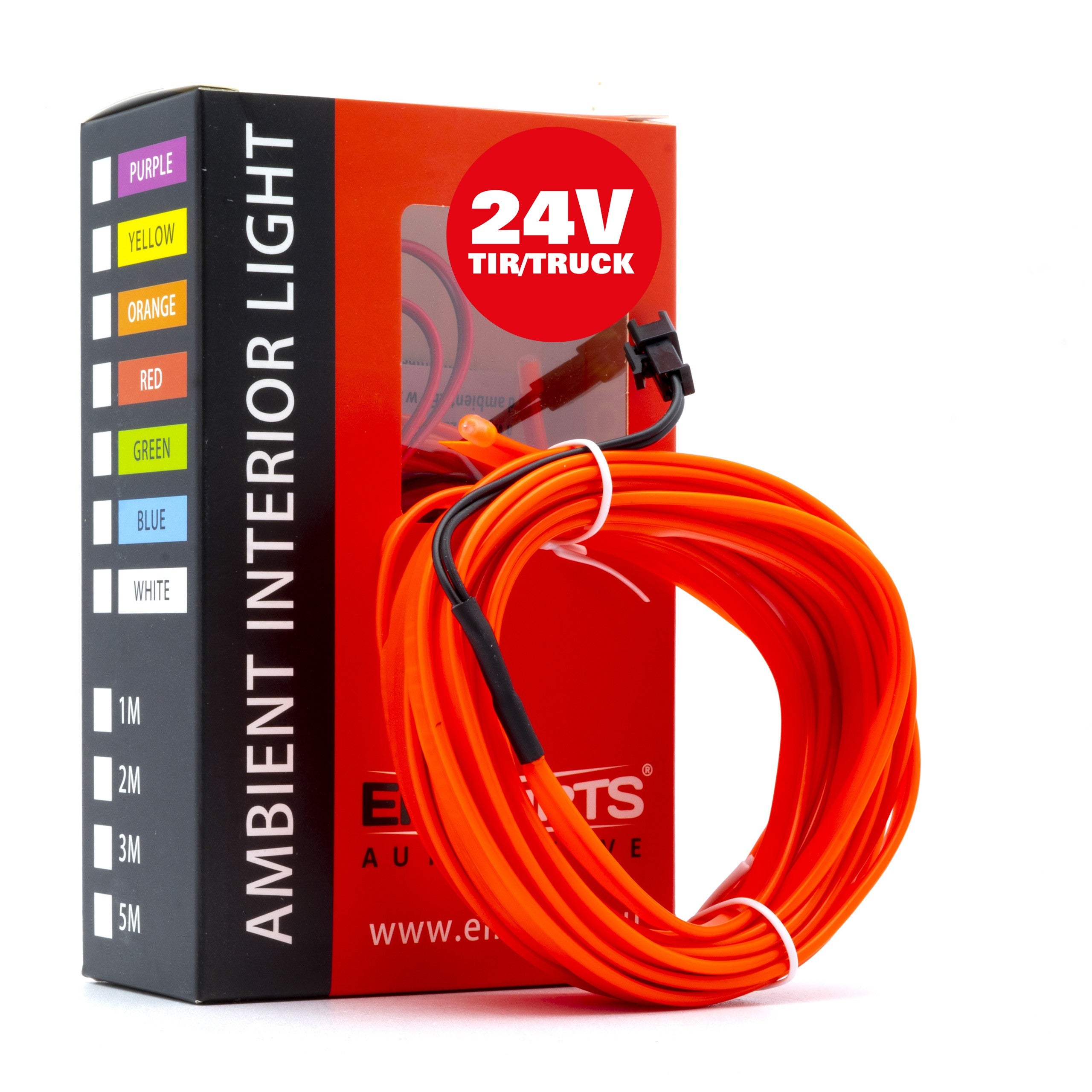 Ambient LED-belysning – Röd – 24V – 5000 (500cm)