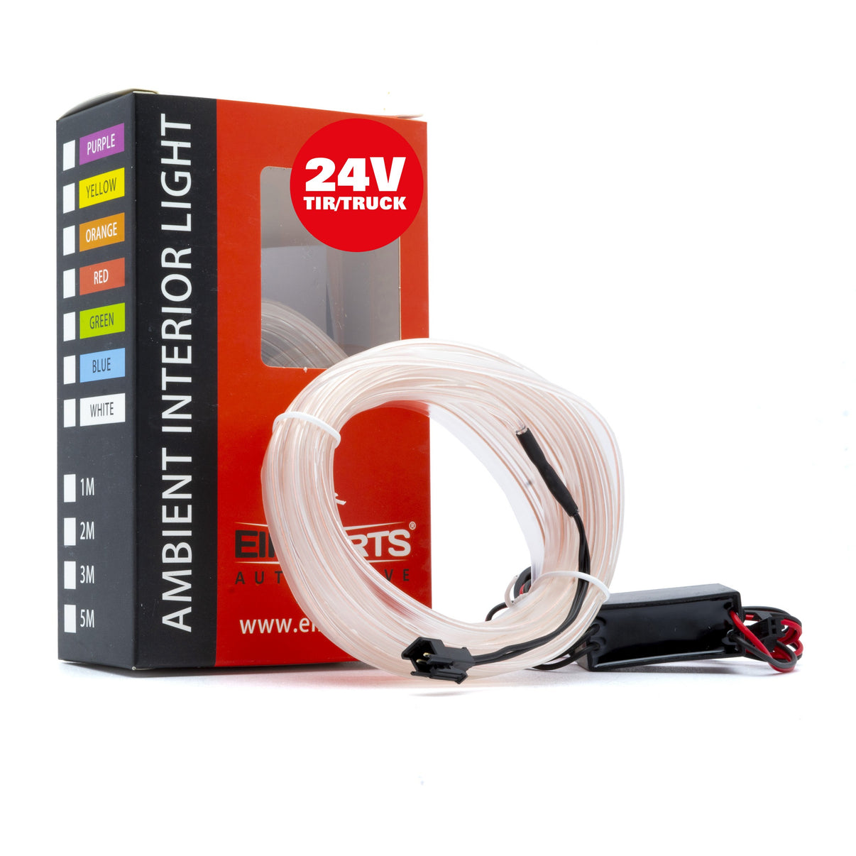 Ambient LED-belysning – Vit – 24V – 5000 (500cm)