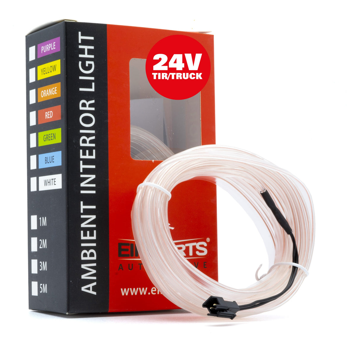 Ambient LED-belysning – Vit – 24V – 5000 (500cm)