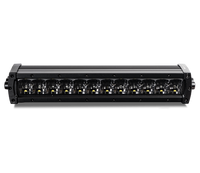 produktbillede forfra viser LUXTAR LED rampe X12 Black Edition 120W 36cm – LUXTAR