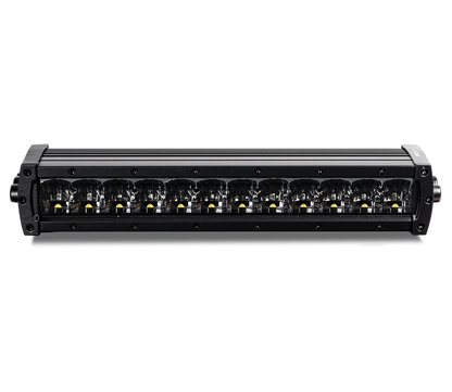 produktbillede forfra viser LUXTAR LED rampe X12 Black Edition 120W 36cm – LUXTAR