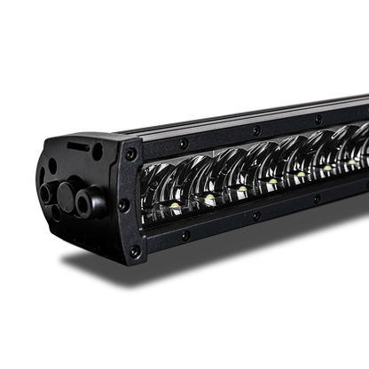 produktbillede forfra viser LUXTAR LED rampe X10 Black Edition 100W 31cm – LUXTAR