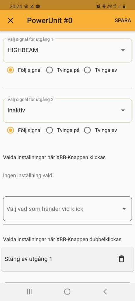 XBB Smart Button – måttspecifikation | XBB