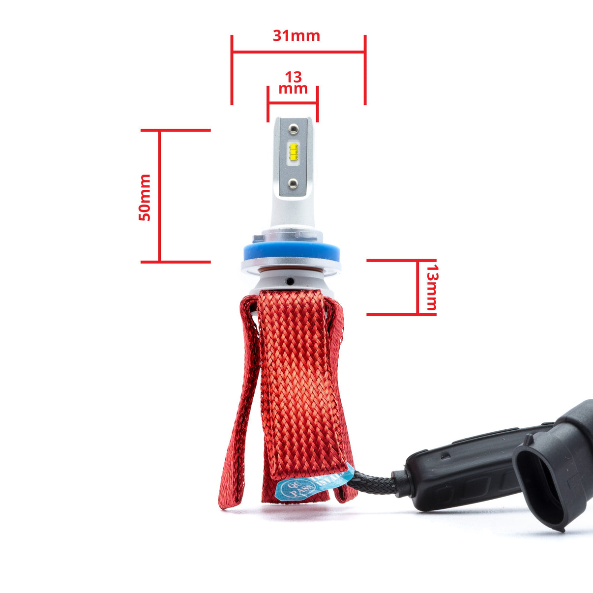 LED-konverteringssats – H11 – 6000K – 9V - 32V – PGJ19–2 – 2-pack