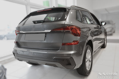 Bakluckelist Skoda Kamiq 2019+24, facelift 24– – Silver satin – detaljbild 2
