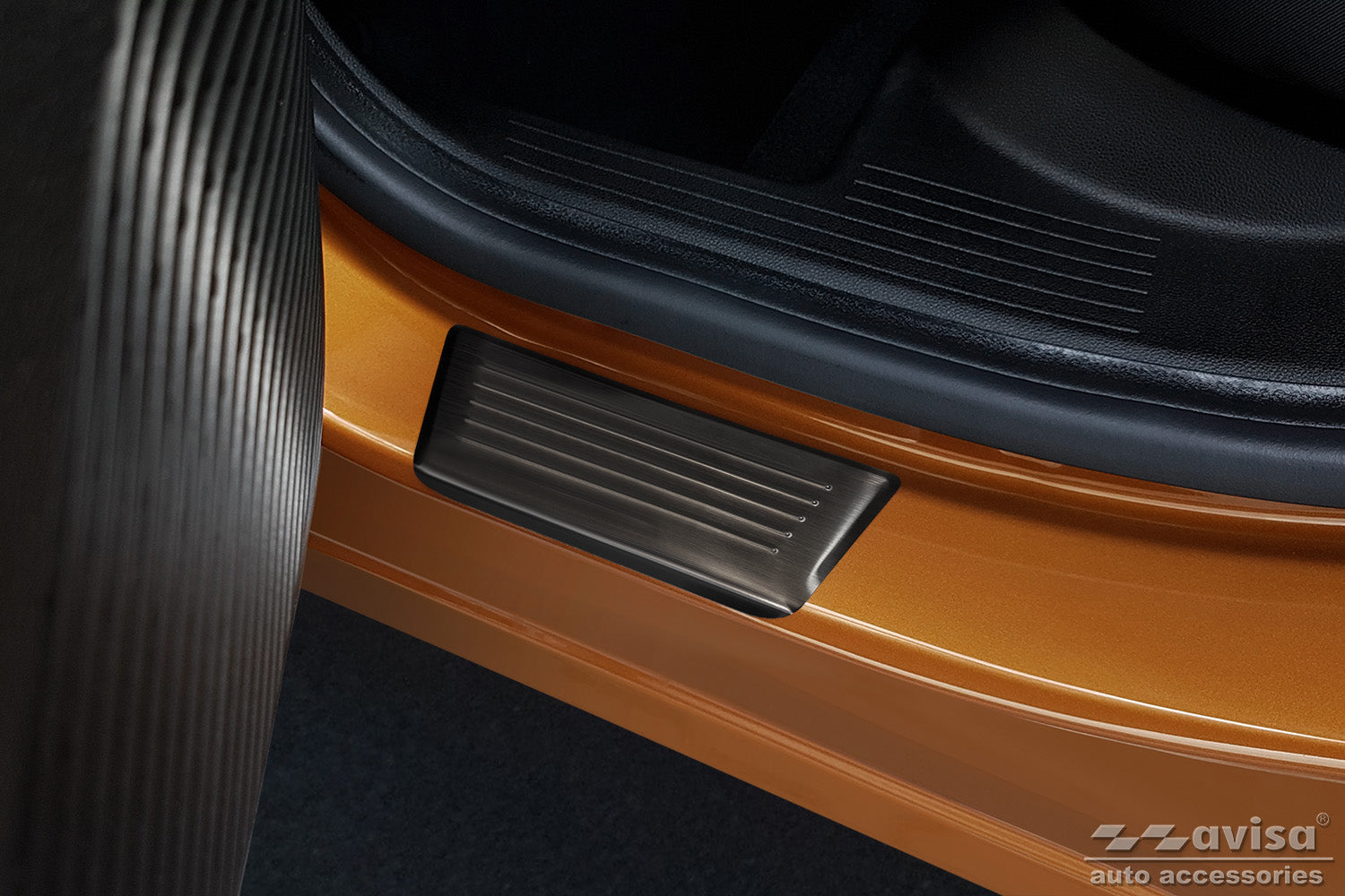 Tröskelskydd Lines Mitsubishi Asx II ( Rjb ) 2023+ > / Renault Captur II 2019+ / Renault Captur E-Tech 2020+ – Svart – detaljbild 2