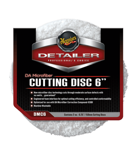 Meguiar's DA Microfiber Cutting Pad 6" 2 – pack – produktbild framifrån | Meguiar's