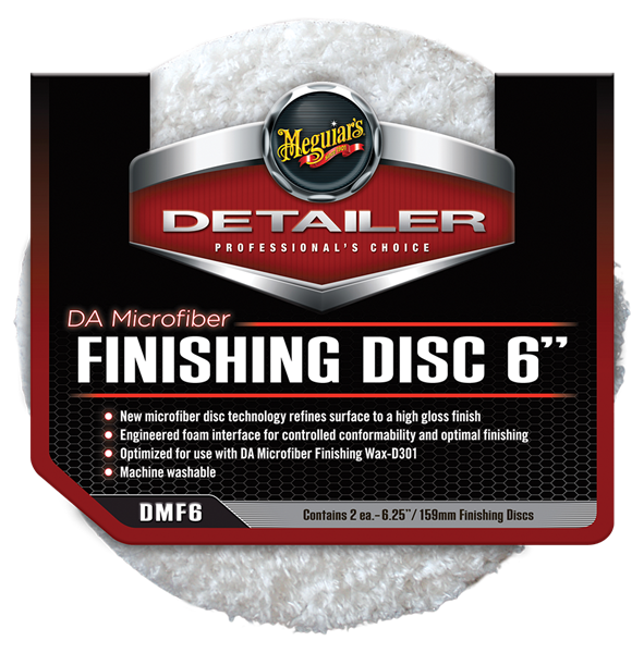 Meguiar's DA Microfiber Finishing Pad 6" 2 – pack – produktbild framifrån | Meguiar's