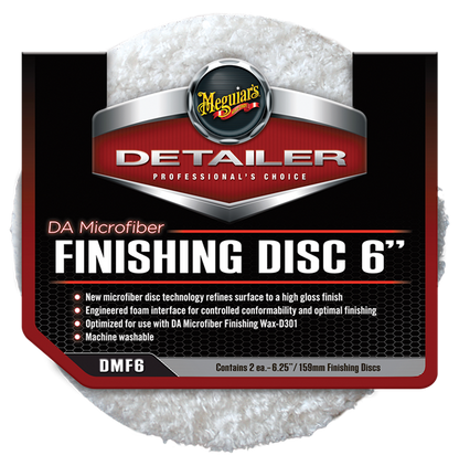 Meguiar's DA Microfiber Finishing Pad 6" 2 – pack – produktbild framifrån | Meguiar's
