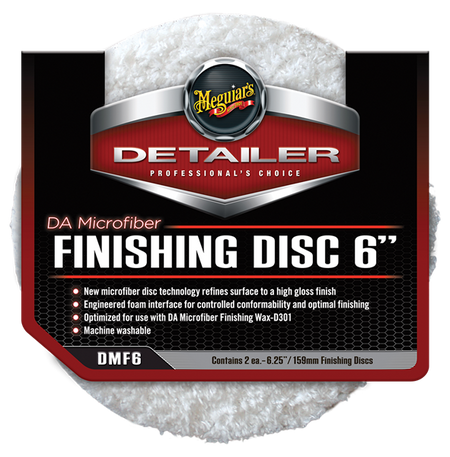 Meguiar's DA Microfiber Finishing Pad 6" 2 – pack – produktbild framifrån | Meguiar's