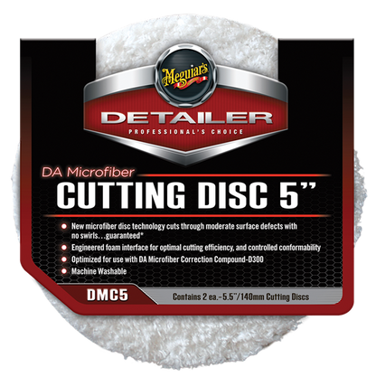 Meguiar's DA Microfiber Cutting Pad 5" 2 – pack – produktbild framifrån | Meguiar's