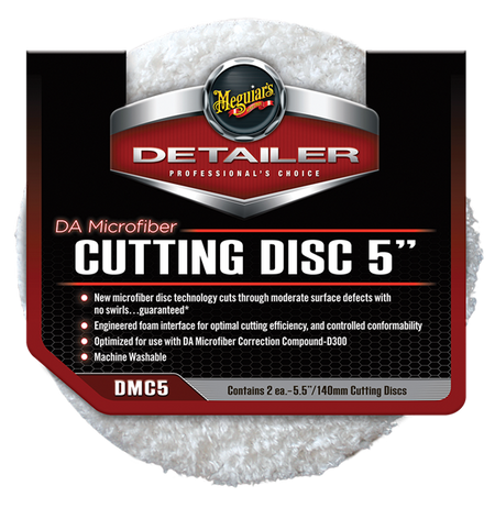 Meguiar's DA Microfiber Cutting Pad 5" 2 – pack – produktbild framifrån | Meguiar's