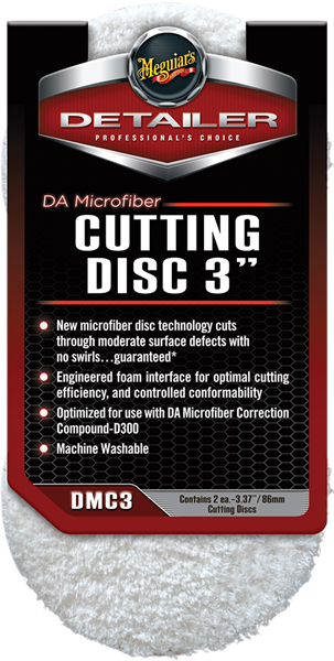 Meguiar's DA Microfiber Cutting Pad 3" 2 – pack – produktbild framifrån | Meguiar's