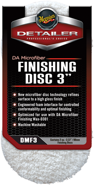 Meguiar's DA Microfiber Finishing Pad 3" 2 – pack – produktbild framifrån | Meguiar's