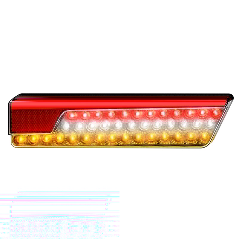 Kombinationslampa 355BARWML Chrome – Right – produktbild framifrån | LEA