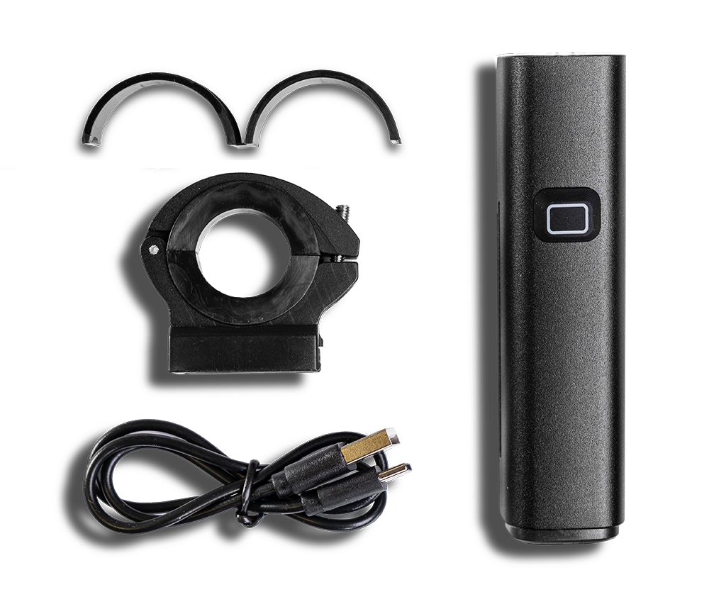 Smarter Bullit Cykellygte F530 HVID - 1000lm - nærbillede detaljer | SMARTERE