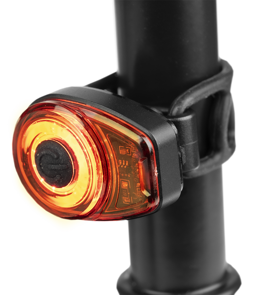 Smarter Bullit Cykellygte B200 RØD - 50lm - produktbillede forfra | SMARTERE