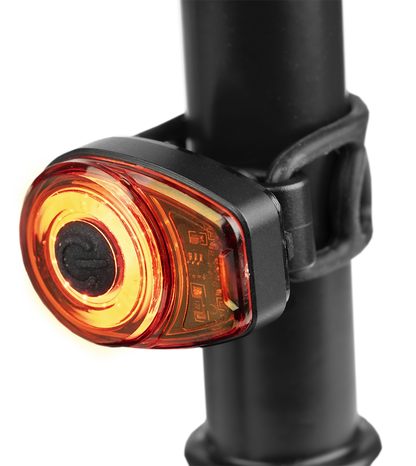 Smarter Bullit Cykellygte B200 RØD - 50lm - produktbillede forfra | SMARTERE