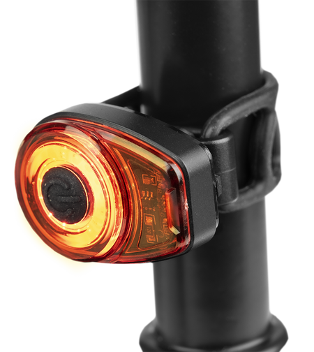 Smarter Bullit Cykellygte B200 RØD - 50lm - produktbillede forfra | SMARTERE
