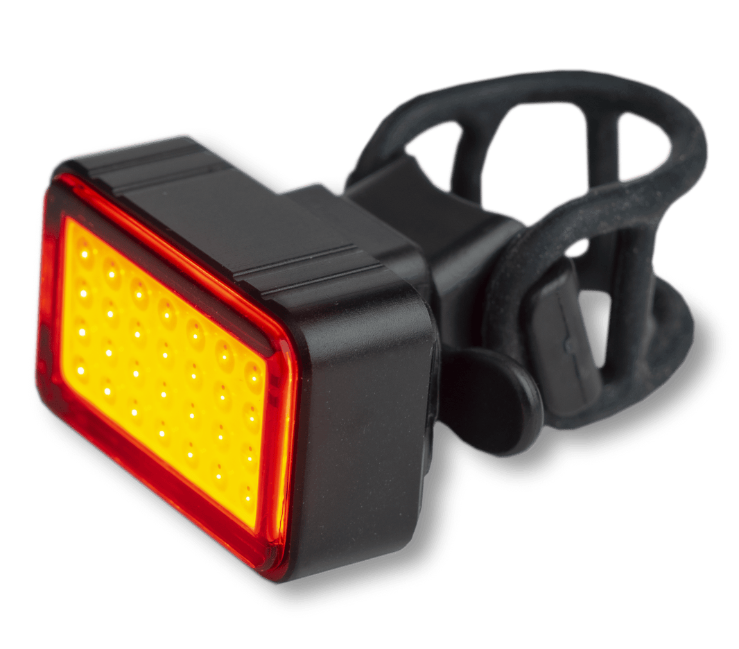 Smarter Bullit Cykellygte B820 RØD - 50lm - produktbillede forfra | SMARTERE