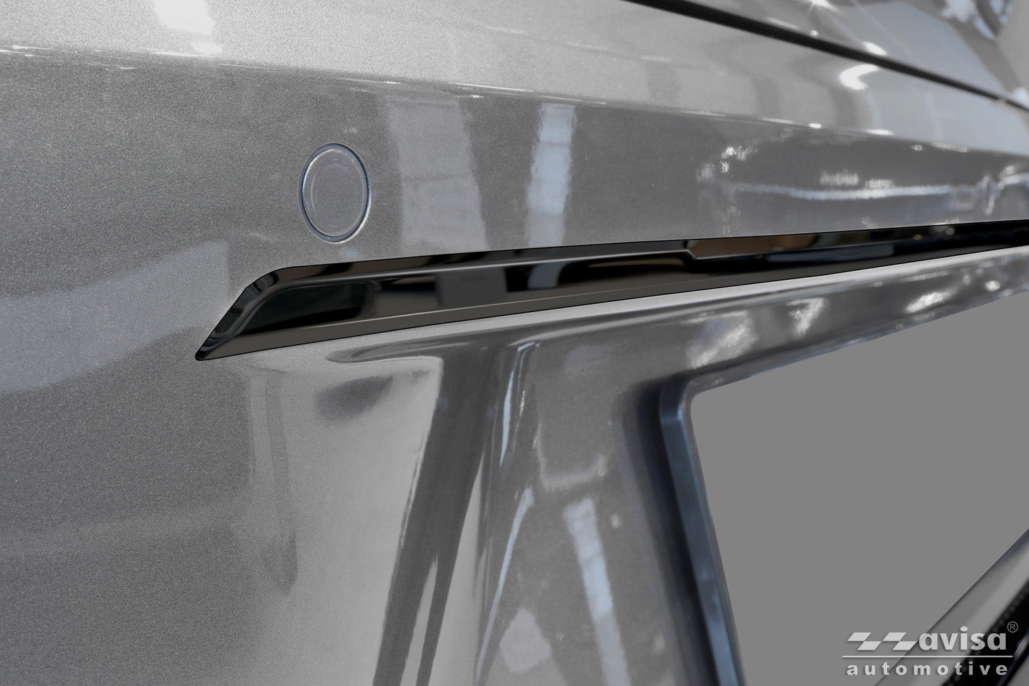 Bakluckelist Picanto III facelift 2024+ – Spegelblank svart – detaljbild 3