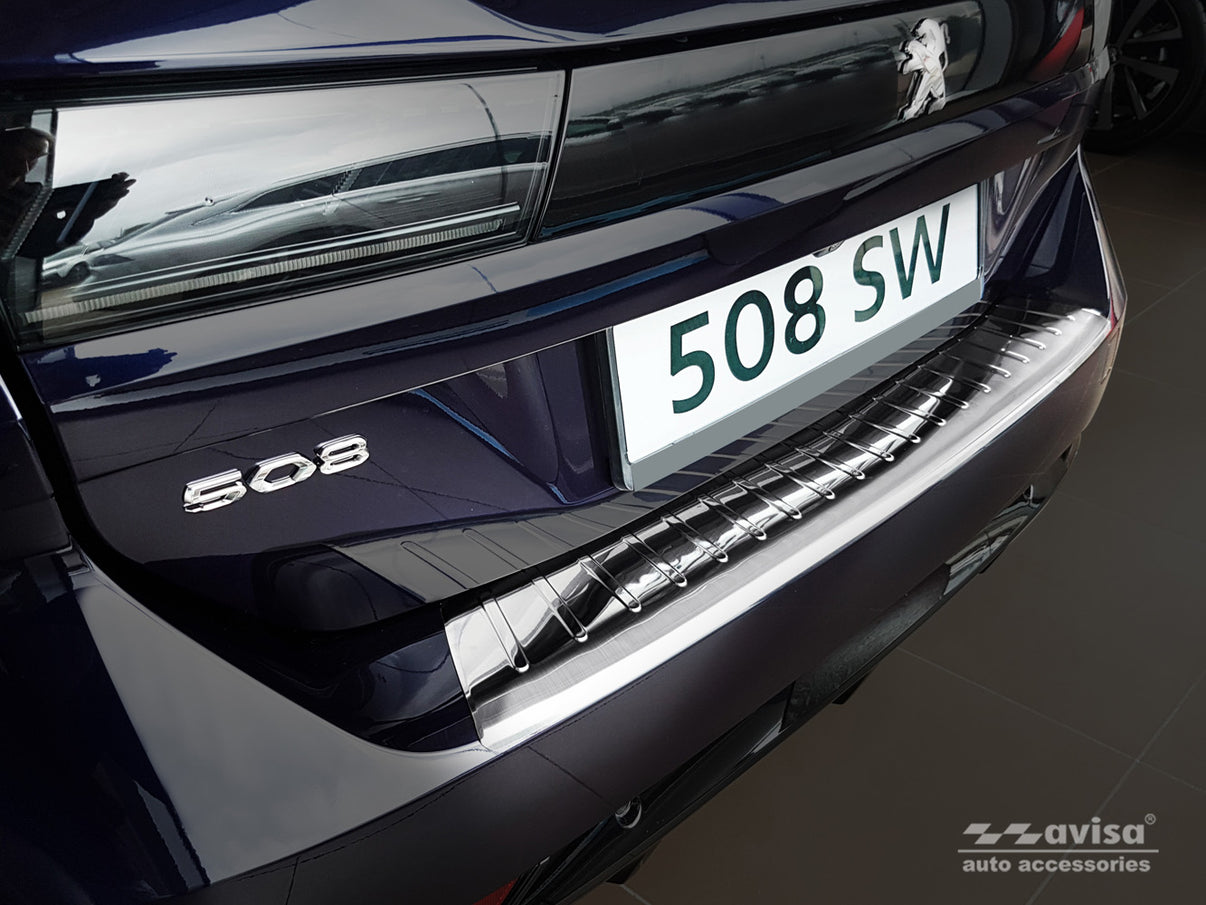 Lastskydd Peugeot 508 II SW 2018–2023 facelift 2023+ – Silver satin – detaljbild 2