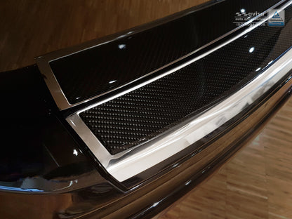 Lastskydd Volvo XC60 2013–2017 – Spegelblank steel,Svart Kolfiber
