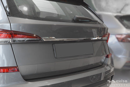 Bakluckelist Skoda Kamiq 2019+24, facelift 24– – Spegelpolerat silver – detaljbild 3