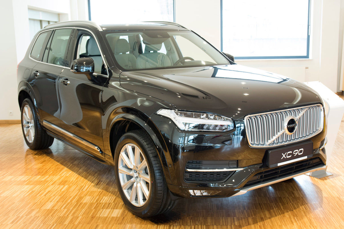 Lastskydd Volvo XC90 II 2015–2019 facelift 2019–2024 facelift 2024+ New Design – Silver satin – detaljbild 2