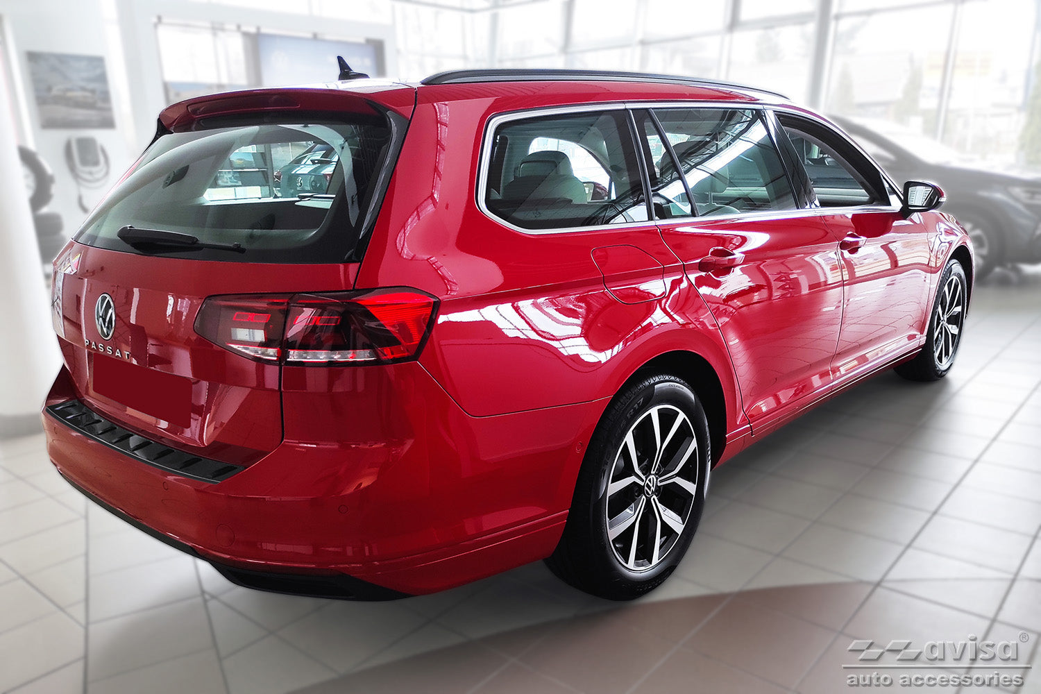 Lastskydd Strong Edition Volkswagen Passat B8 variant/ R-line/ Alltrack/ GTE 2014–2019, facelift 2019–2023 – Svart – detaljbild 2