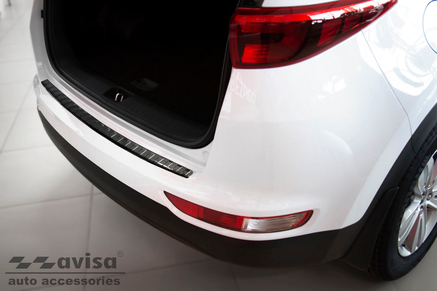 Lastskydd Kia Sportage IV 2016–2018 – Svart – detaljbild 3