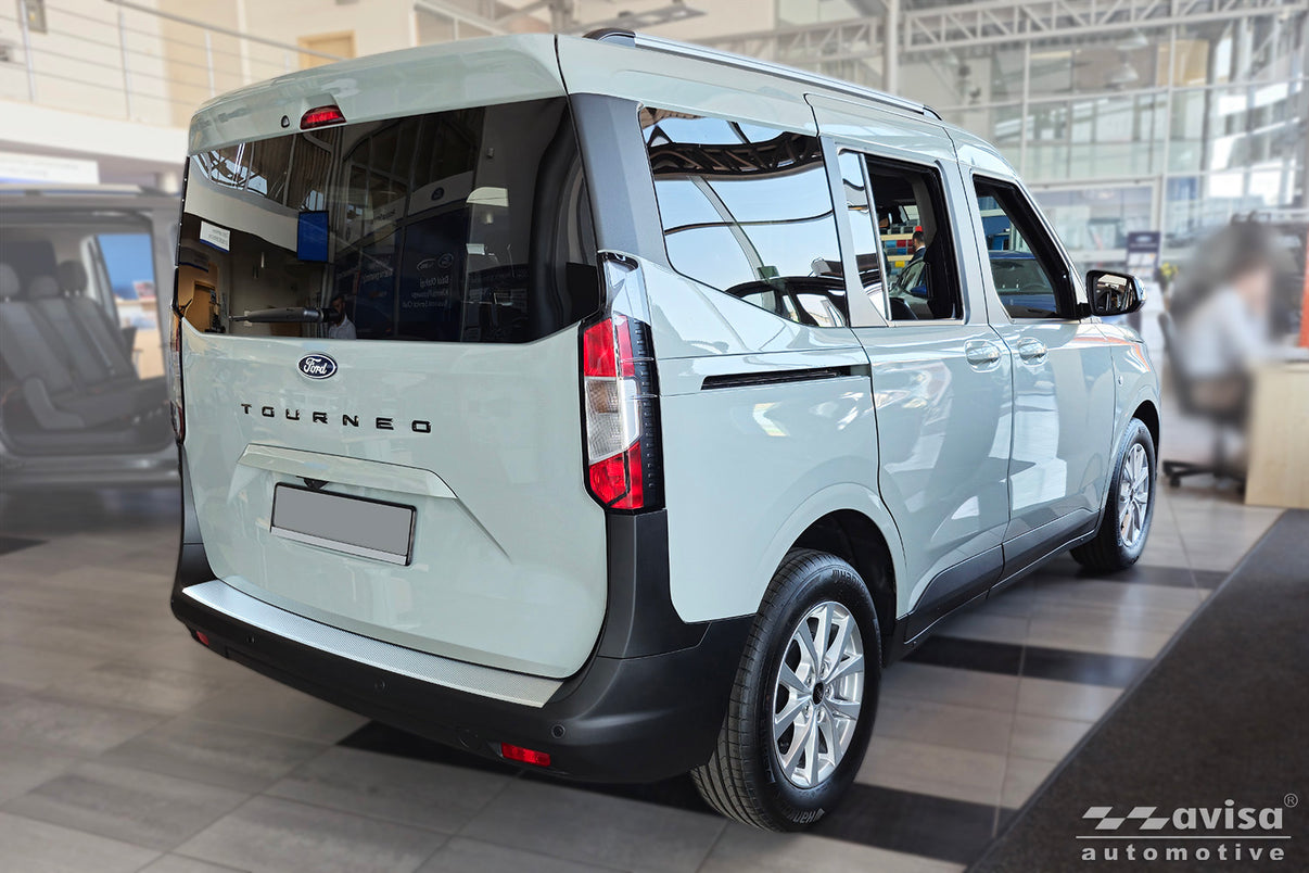 Lastskydd Textured Ford Tourneo Courier II 2023+ (fits to both versions: twin dörr and tailgate/ Primer ) m.fl. – Silver satin – detaljbild 2