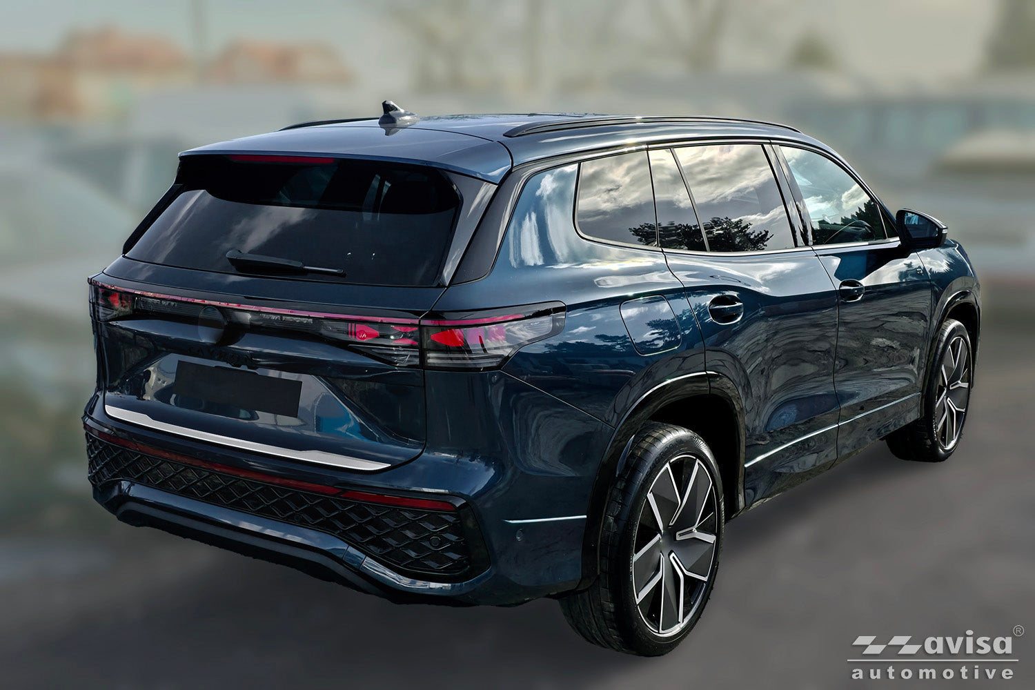 Bakluckelist Volkswagen Tayron II 2025+ – Silver satin – detaljbild 2