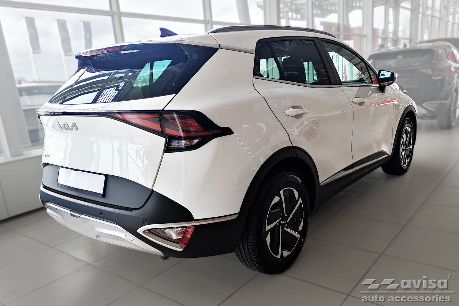 Lastskydd Black Mat Kia Sportage V 2021–2025 – Mattsvart – detaljbild 2