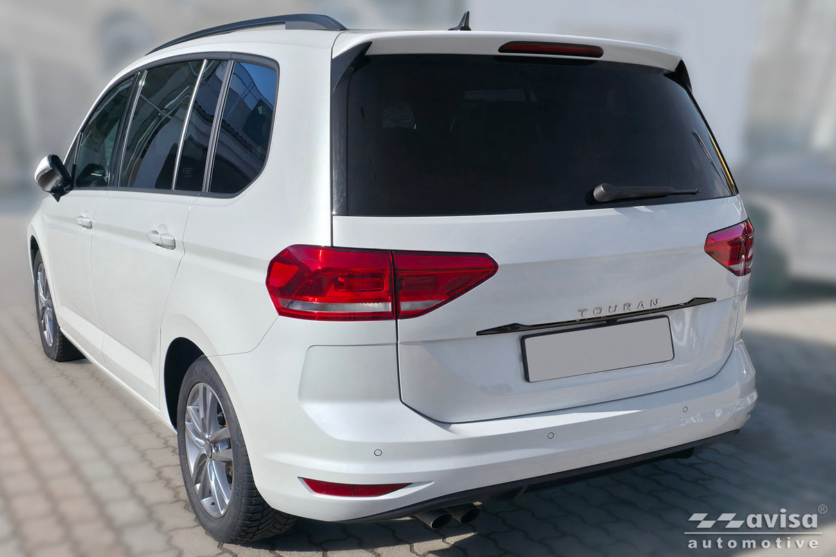 Bakluckelist Volkswagen Touran III/ R-line 2015+ – Spegelblank svart – detaljbild 2