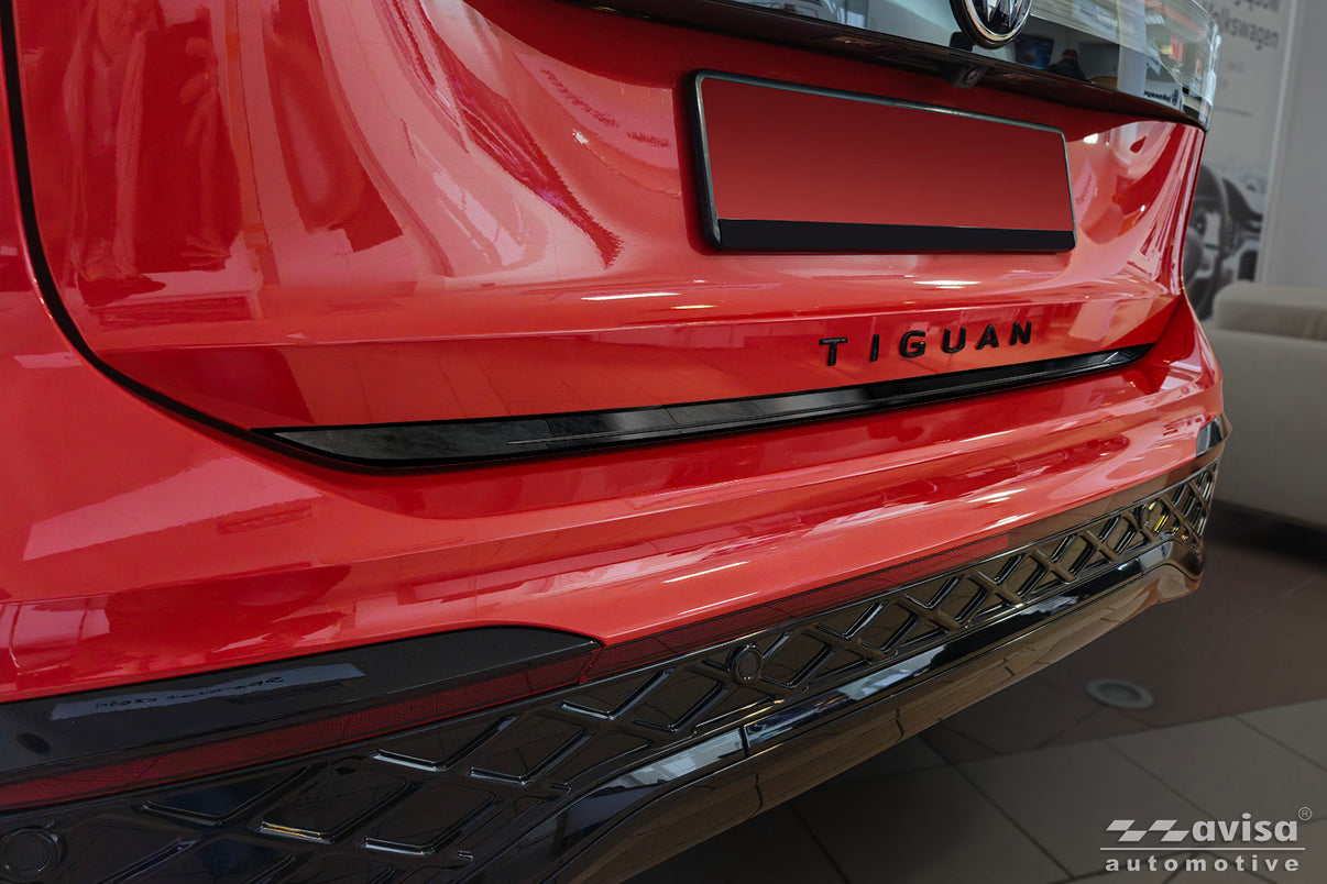 Bakluckelist Volkswagen Tiguan III 2024+ – Spegelblank svart – detaljbild 3