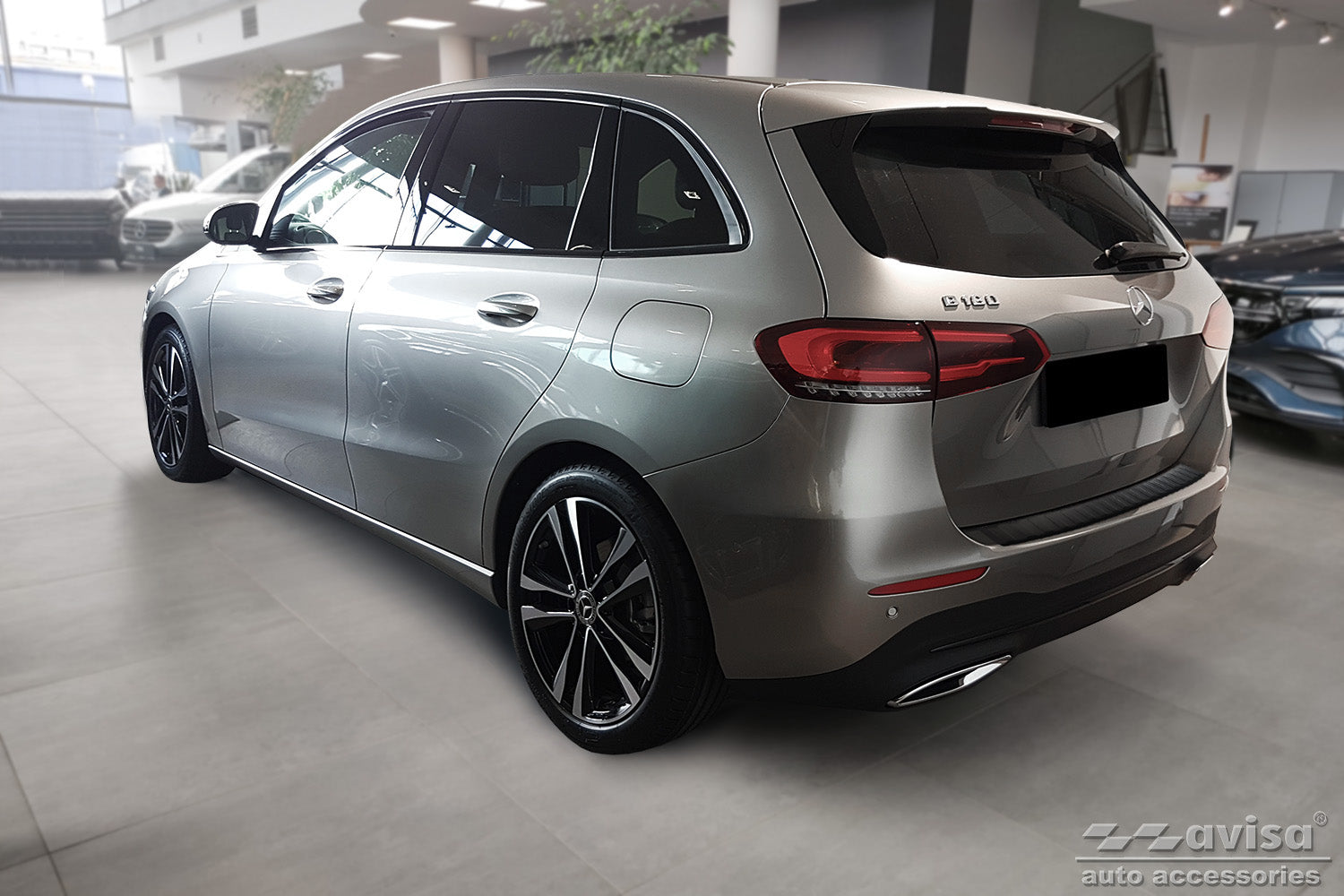 Lastskydd Black Mat Mercedes B Class III W247 2018+/ AMG 2018+ / Mercedes B class 250 e Plug-In Hybrid 2021+ – Mattsvart – detaljbild 2