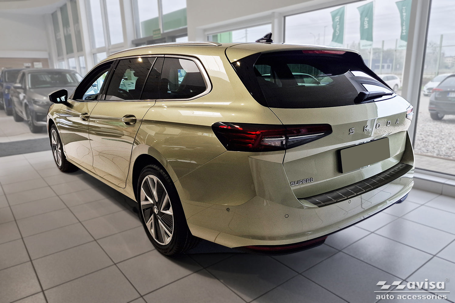 Lastskydd Skoda Superb IV Kombi 2024+ – Svart – detaljbild 2